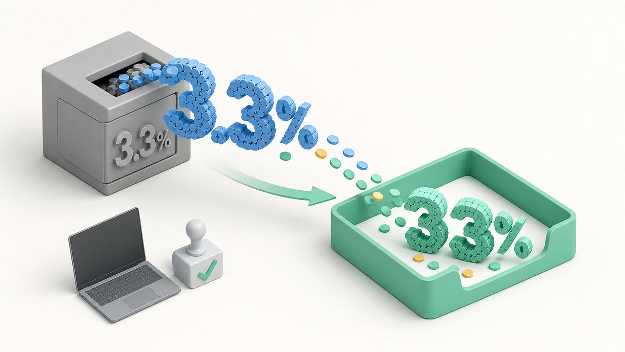 프리랜서 3.3% 환급 받는 법 2026 - 빠져나간 세금이 돌아오는 3D 이미지